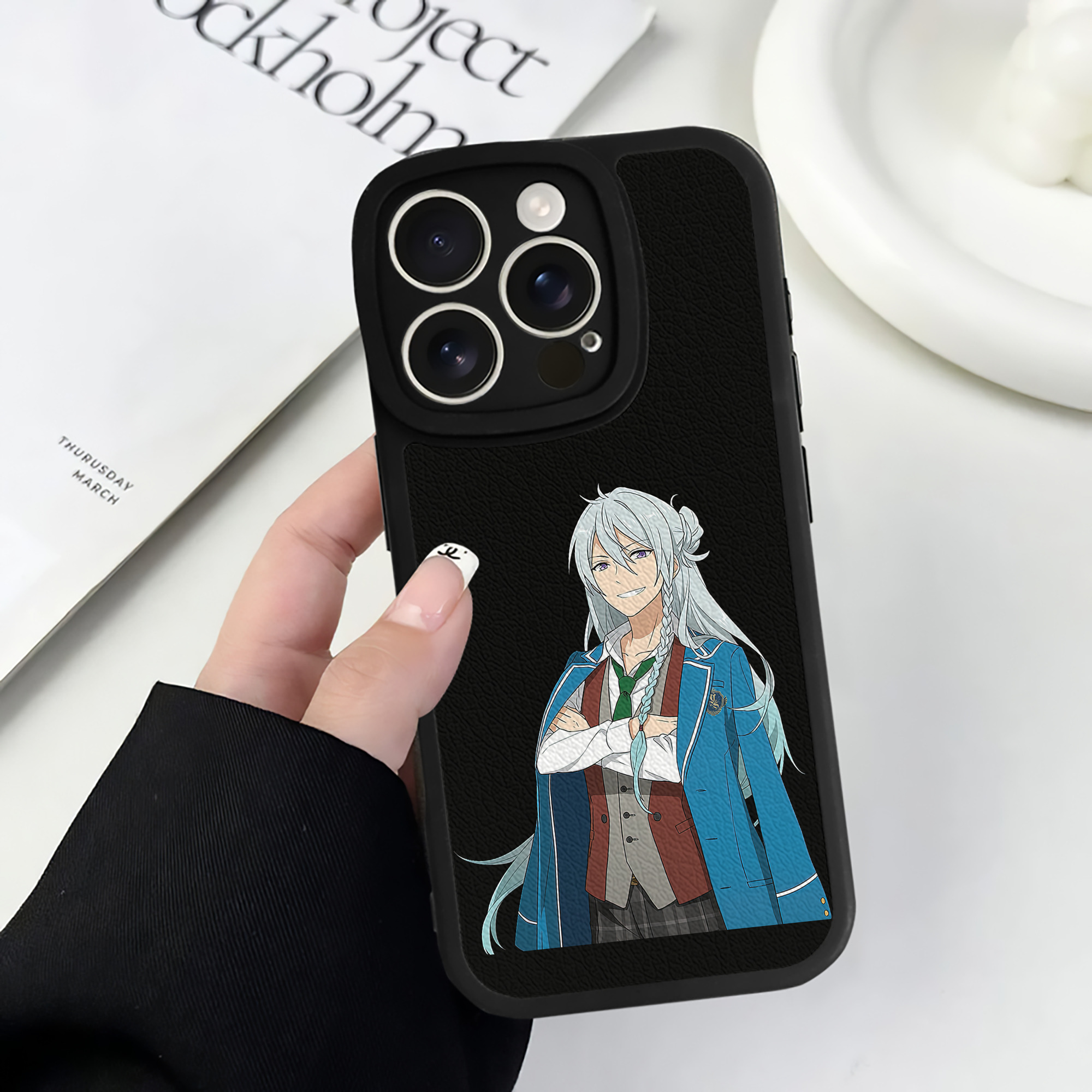 （画像用） あんさんぶるスターズ! Ensemble Stars 【iPhone 16シリーズ対応】シリコンスマホケース（レザー調） 材質：シリコン